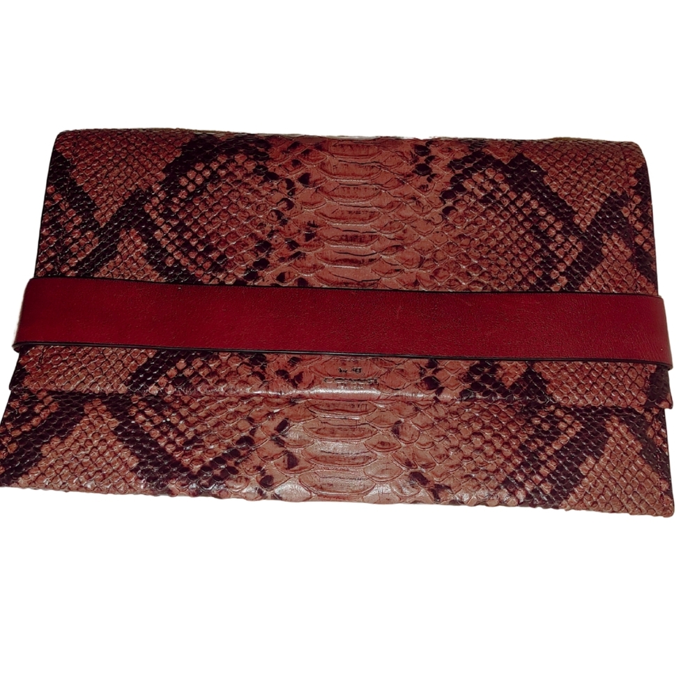 COACH | Vintage Snakeskin Print Clutch - 2014